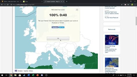 Europe Map Quiz Game Seterra