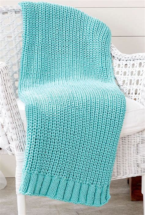 Free Knitting Pattern For Shaker Rib Blanket This Easy Afghan Pattern
