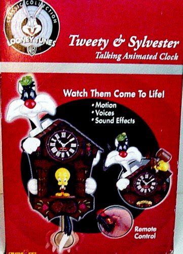 Tweety Bird And Sylvester Cuckoo Clock Animated Talking With Wireless