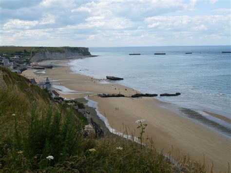 Gold Beach Normandy Landings On D Day At Arromanches Les Bains With
