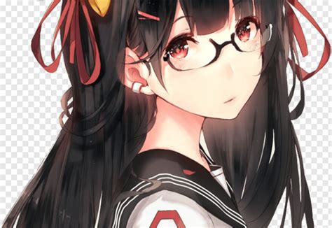 Neko Girl Cute Anime Girl With Glasses Hd Png Download 713x492 5644913 Png Image Pngjoy