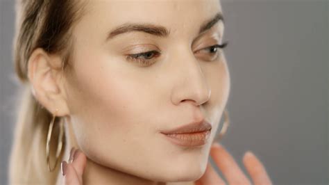 Beauty Model Touching Face Skin In Slow Stock Footage Sbv 333732935