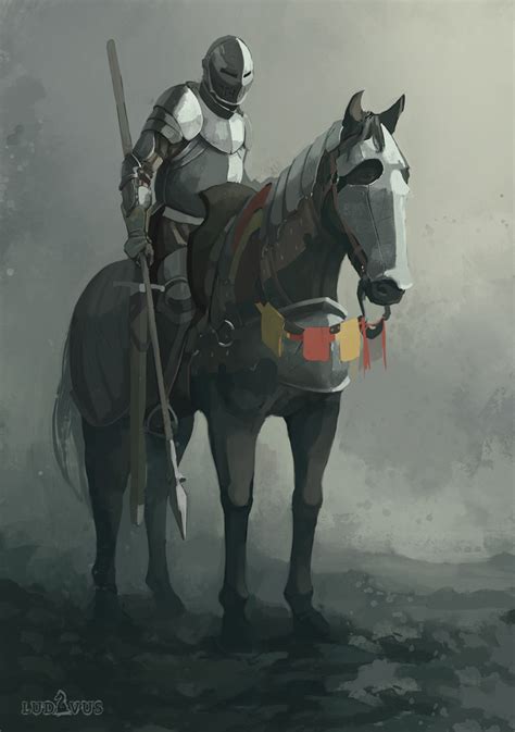 Artstation Mounted Knight Ludavus Board Game