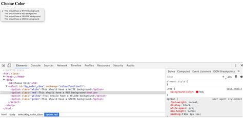 Tín hành đổi nền với background color html tag ở HTML