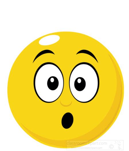 Cartoons Clipart Yellow Funny Face Shocked Look Animated Clipart Cr