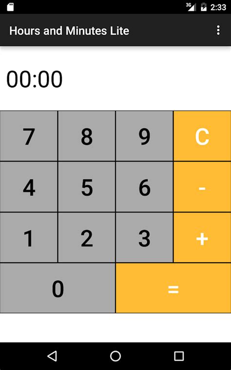 Calculate your timesheet hours in decimal format, using 24 hour format. Hours Minutes Time Calculator - Android Apps on Google Play