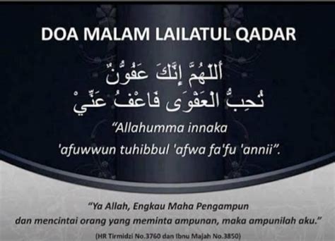 Bacaan Doa Malam Lailatul Qadar Dan Zikir Di 10 Malam Terakhir Bulan