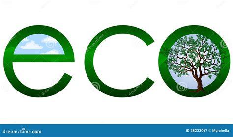 Ecological Logo Or Emblem Stock Vector Illustration Of Protection