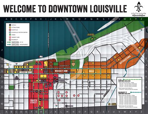 Louisville Ky Tourism Map Literacy Ontario Central South