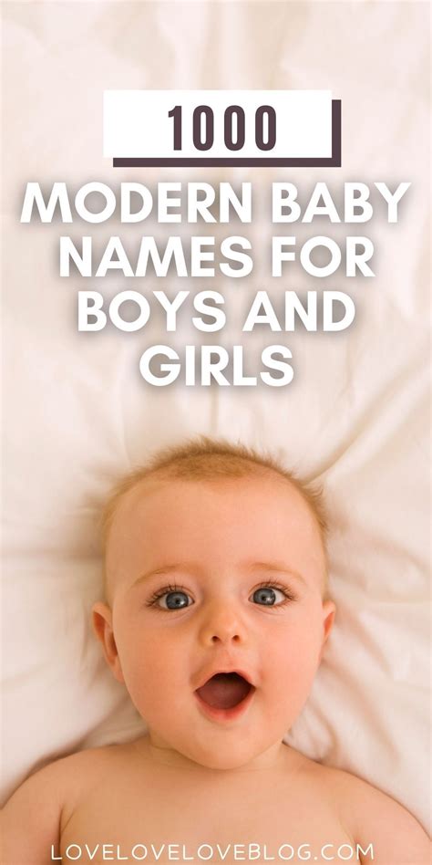 1000 Modern Baby Names For Boys And Girls 2023 Guide Modern Baby