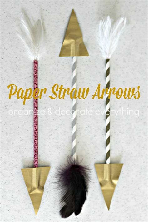 Paper Straw Arrows Paper Straws Crafts Paper Straws Straw Crafts