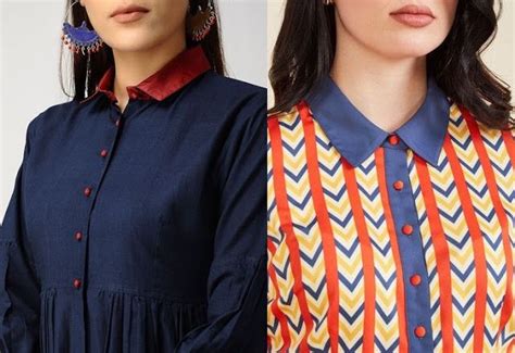 41 Latest Neck Designs For Kurtis With Collar Stylish Collar Neck Patterns Neck Designs