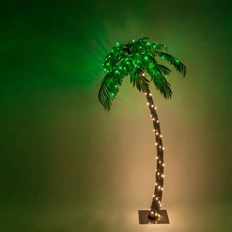 Wintergreen Lighting Multi Function Lighted Palm Tree With 128 Led
