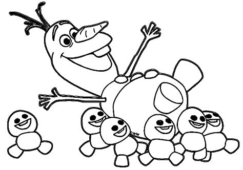 Free black and white coloring book pages from disneys frozen movie to print and colorin at home with princess anna, elsa, olaf, sven, and kristoff frozen printable coloring pages for kids. Frozens Olaf Coloring Pages - Best Coloring Pages For Kids