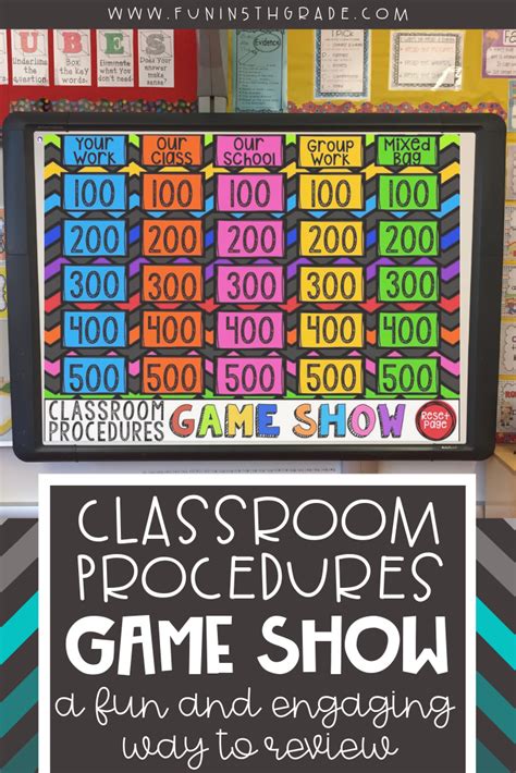 Classroom Procedures And Routines Game Back To School Activity