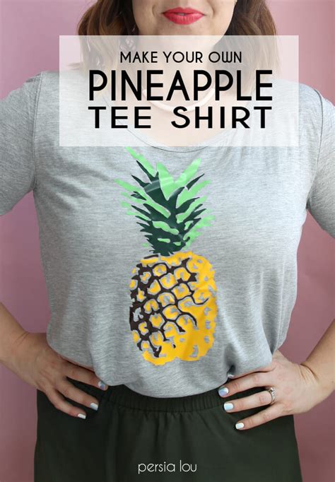 If you like a little inspiration before you tap into your inner designer, we have a template library full of design ideas for all kinds of tees. DIY Multi-Colored Pineapple Tee - Persia Lou