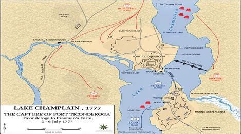 A Map Of The Battle Of Lake Champlain