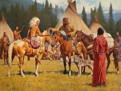 The Bead Trader American Indian Artwork Native American Paintings