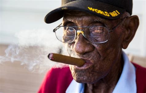 At Age 111 Americas Oldest Veteran Is Still Smoking Cigars Drinking