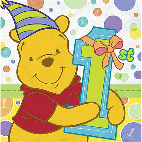 Winnie The Pooh Birthday Party Clipart