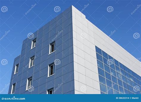 Upper Part Of The Modern Office Building Stock Photo Image Of Grey