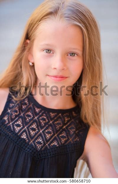 Portrait Adorable Teen Girl Long Hair Stock Photo 580658710 Shutterstock