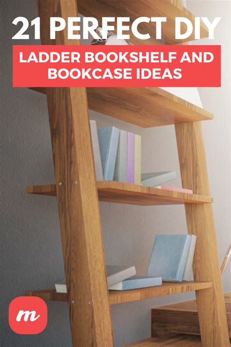 21 Perfect DIY Ladder Bookshelf And Bookcase Ideas | Ladder bookshelf