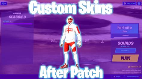 How To Get Custom Fortnite Skins After Patch Youtube