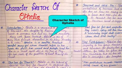 Ophelia S Character Sketch Hamlet Character Analysis Hamlet Full Summary In Hindi Hamlet