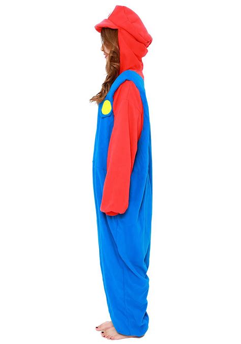 Super Mario Brothers Mario Kigurumi Costume For Adults