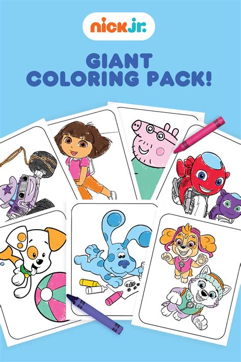 Get Out The Big Crayons For This Giant Coloring Pack Nickelodeon Parents