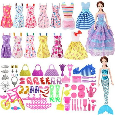 Sotogo Doll Clothes Set For Barbie Dolls Include 15 Pieces Clothes Party Grown Outfits And