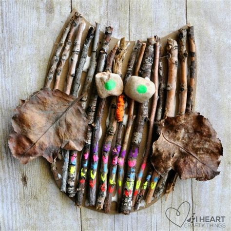 10 Creative Nature Stick Crafts For Kids Owl Craft For Kids Owl