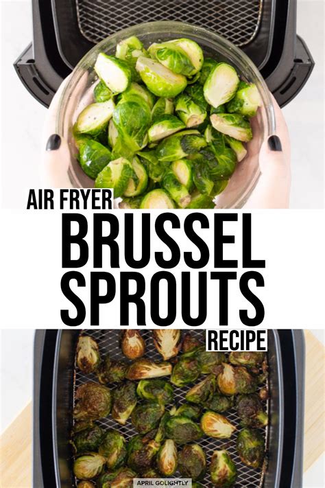 This air fryer brussel sprouts recipe is easy to make in the philips airfryer! Air Fryer Brussel Sprouts Recipe - April Golightly