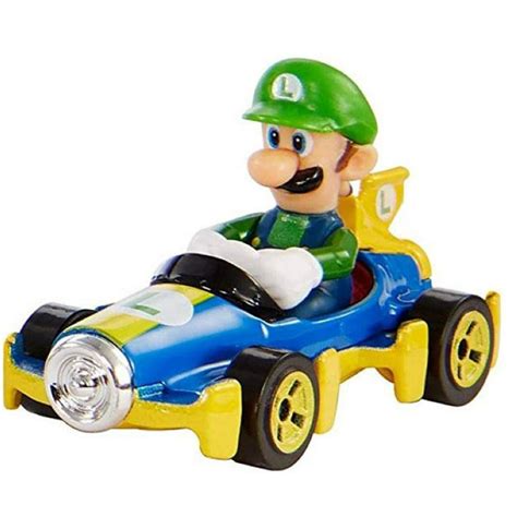 Hot Wheels Mario Kart Luigi Diecast Car No Packaging