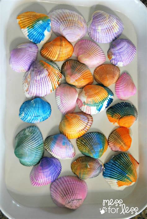 Watercolor Painted Seashells Seashell Crafts Arts And Crafts For