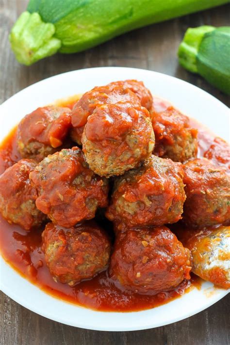 Baked Turkey Zucchini Meatballs Baker By Nature