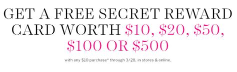 Use Your Victorias Secret Secret Reward Cards Today Deals We Like