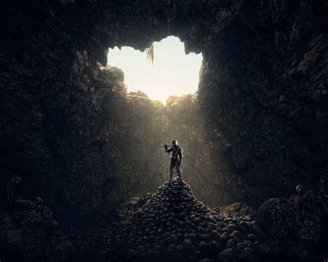 Cave Created In C4d And Photoshop Rphotoshop