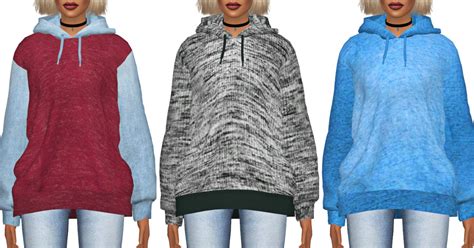 Sims 4 Ccs The Best Hoodie Retexture For Females By Kenzarsims