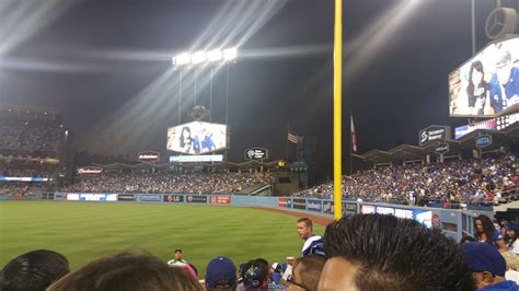 Field Level Great View Dodger Stadium Section 46 Review