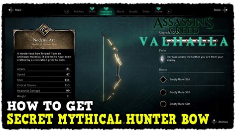 How To Get Powerful Secret Mythical Hunter Bow In Assassin S Creed