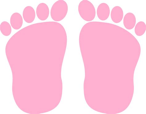 Footprint Clip Art Pink Baby Feet Clipart 819x640 Png Clipart