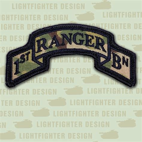 Modern Us 1st Ranger Battalion Scroll Multicam 3 78 X Etsy