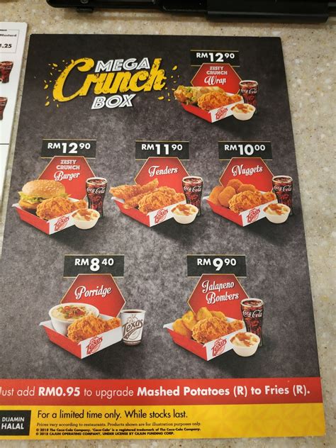 Church's®, known outside the americas as texas chicken®, caters to a variety of different tastes from country to country and region to region. Texas Chicken Malaysia Menu & Price - Visit Malaysia