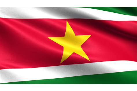 Suriname Flag Waving Fabric Texture Grafica Di Bourjart20 · Creative