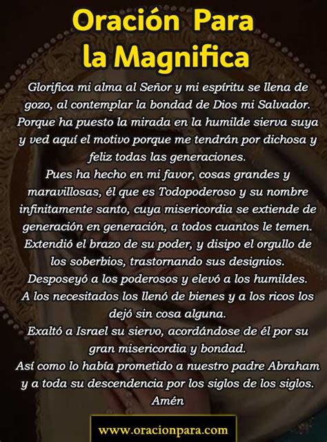 Oración Para La Magnífica Magnificat Canto Original De