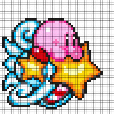 Kirbystarrider By Hoshinokaabi On Kandi Patterns Pixel Art Grid