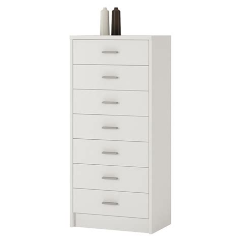 The jolt range offers a range of modern, affordable bedroom drawers for new zealand homes. Tall Chest Drawer White Tallboy Narrow Storage Unit ...