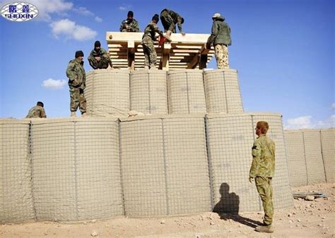 Brown Military Hesco Barrier Sand Wall Gabion Baskets Retaining Wall